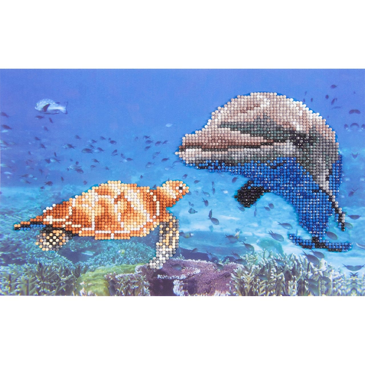 Diamond Dotz® at Home Intermediate Sea Frolic Diamond Painting Kit